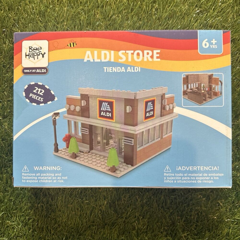 Bee Happy ALDI LEGO Store Set Aldi Finds Building Bricks RARE 212 Piece